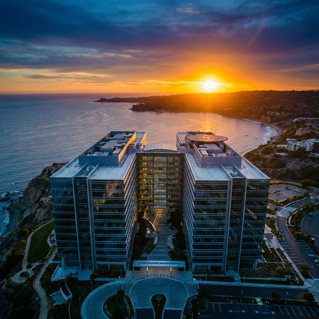 Drone view suitable for documenting a commercial project site